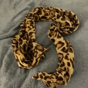 Cheetah patterned scarf